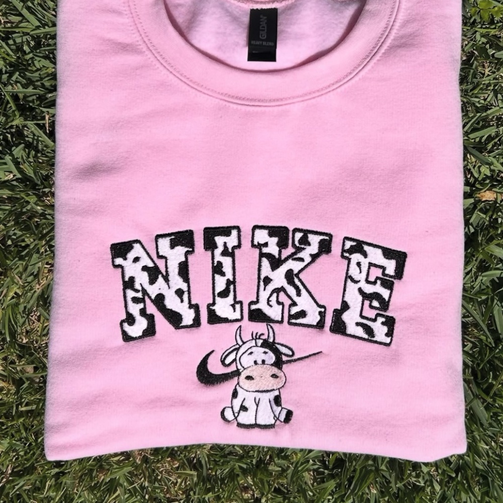 Nike cow embroidered sweater